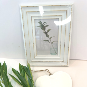 Distressed White Picture Frame